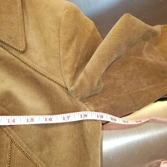 Juliana Collezione blazer size 10 corduroy studded zip. Italy - Picture 11 of 12